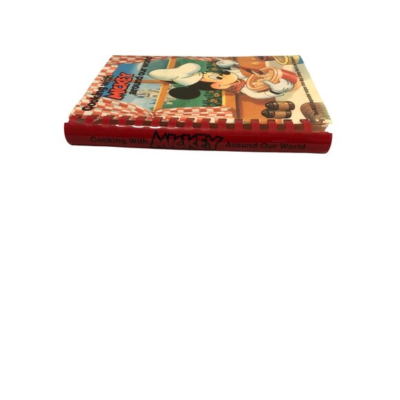 Cooking With Mickey Around Our World Spiral-Bound Cookbook Disney World Disneyla - Picture 12 of 12